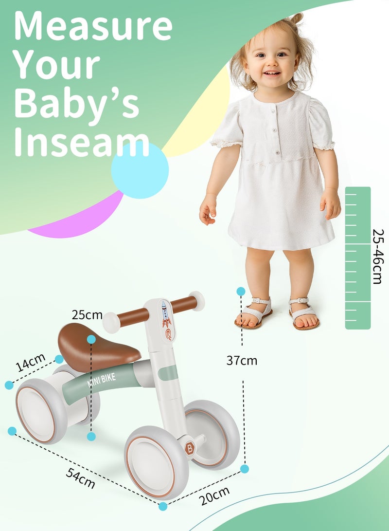 بيليف عربات المشي للأطفال، دراجات الأطفال، دراجات التوازن للأطفال، دراجات ثلاثية العجلات للأطفال، دراجة توازن للأطفال الصغار من عمر سنة إلى سنتين، دراجة أولى للمبتدئين للفتيات والفتيان من عمر 10 إلى 24 شهراً، دراجة مشي خفيفة الوزن بدون دواسات مزودة بـ 4 عجلات صامتة، حد توجيه آمن بزاوية 135 درجة، مقعد عريض ناعم - Image 2